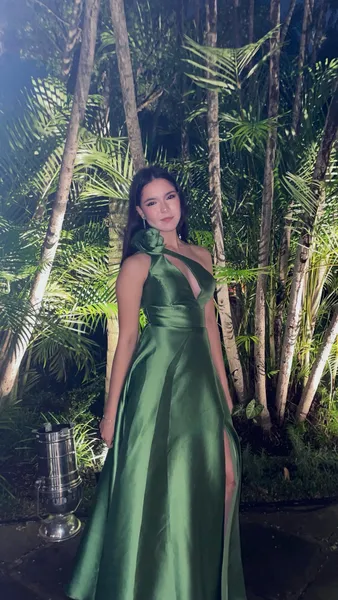 Vestido longo de festa