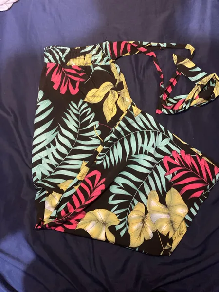 Calça estampada (Tam M)
