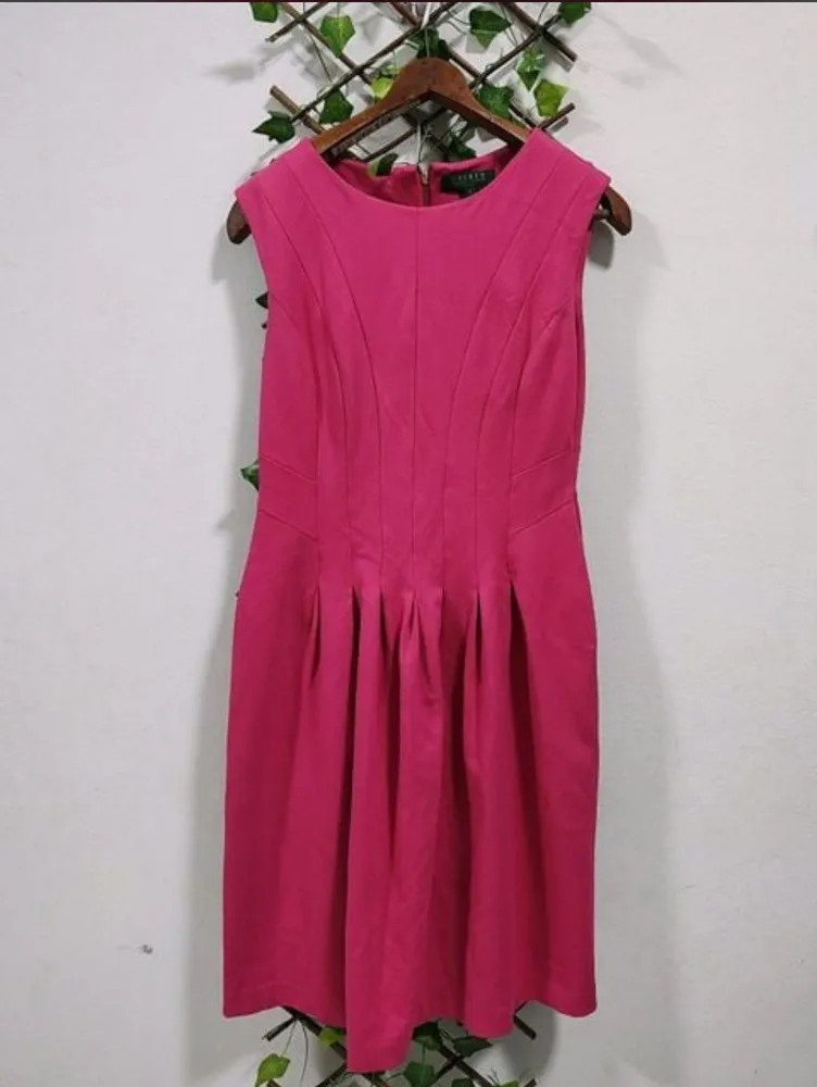 vestido lauren ralph lauren pink 40