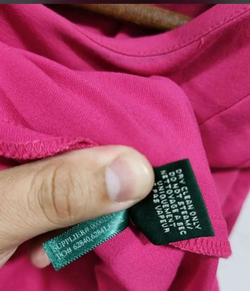vestido lauren ralph lauren pink 40