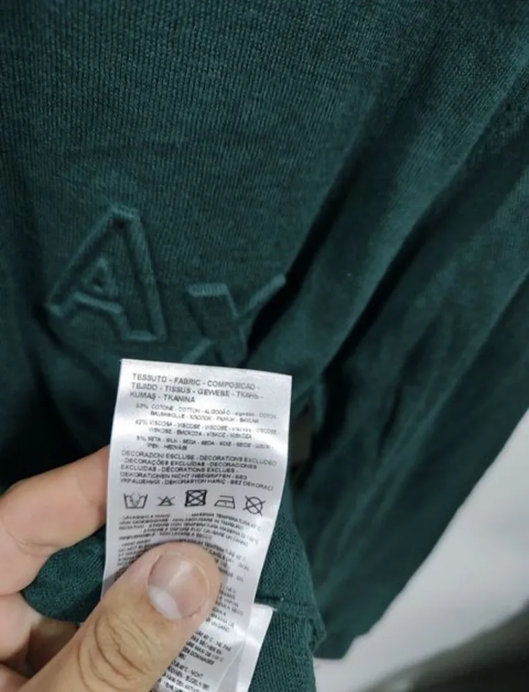 suéter armani exchange masculino verde m