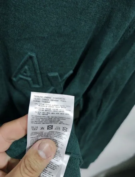 suéter armani exchange masculino verde m