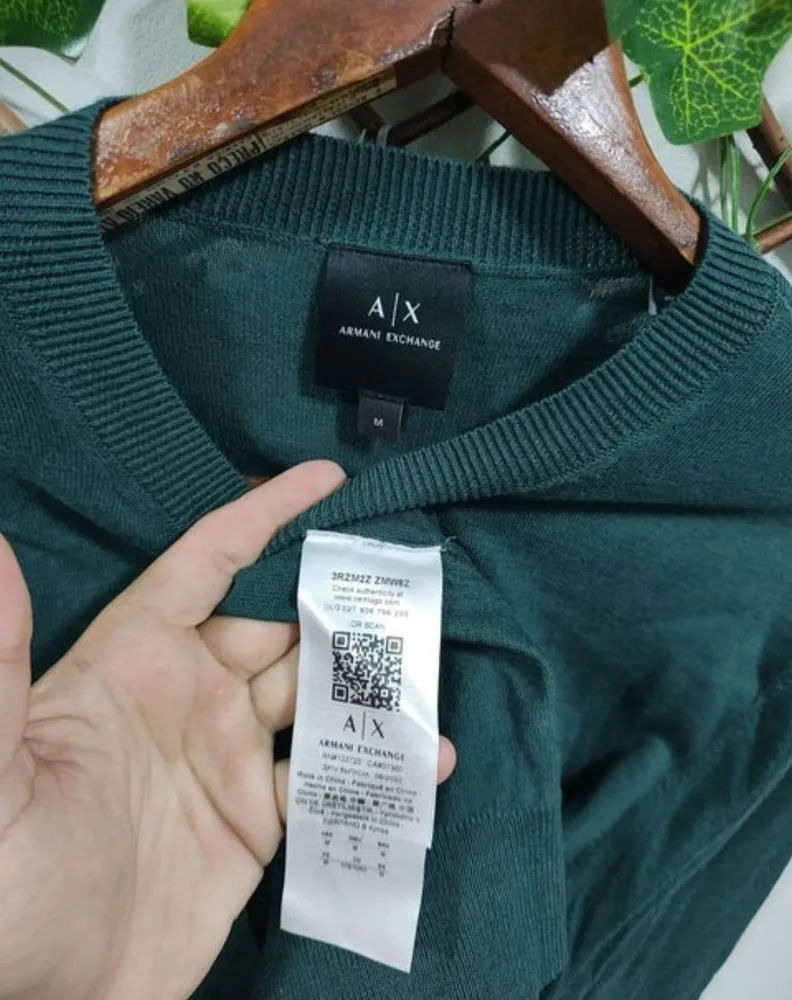 suéter armani exchange masculino verde m