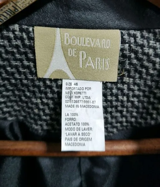 blazer Boulevard de Paris Tam 46