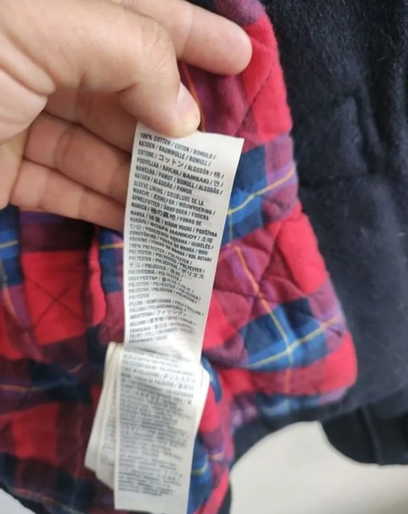 casaco infantil abercrombie, tamanho m (8/10 anos