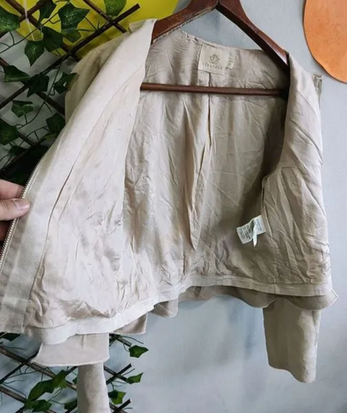jaqueta feminina bobstore textura aveludada