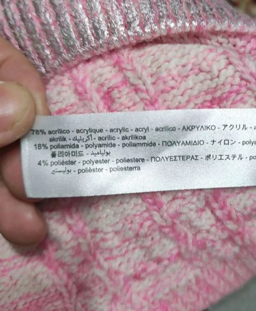suéter cropped de trança metalizado da zara