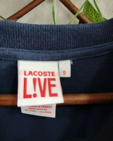 camiseta masculina lacoste live, tamanho m