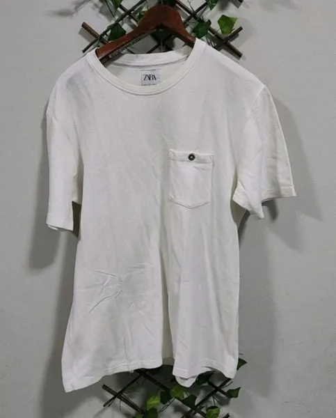 camiseta masculina zara, tamanho g