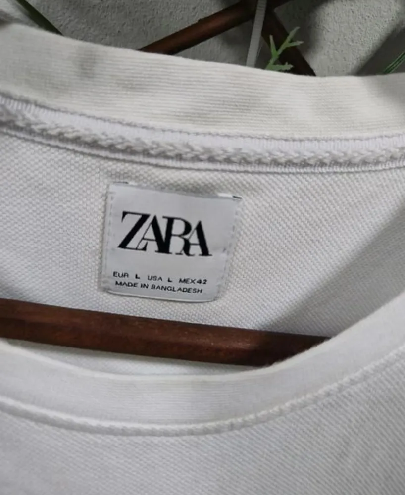 camiseta masculina zara, tamanho g
