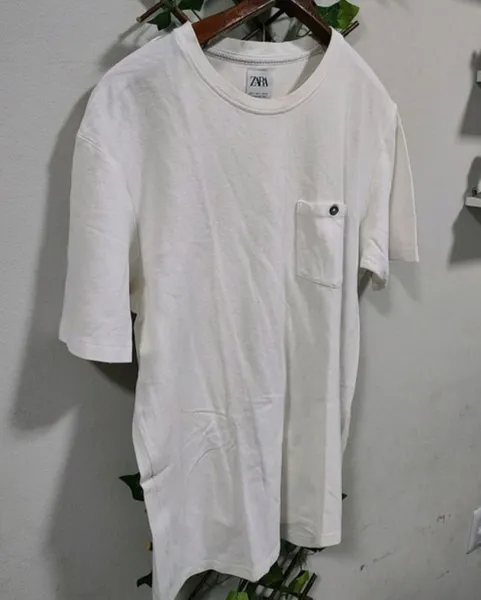 camiseta masculina zara, tamanho g