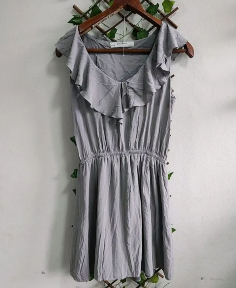 vestido zara basic, tamanho m