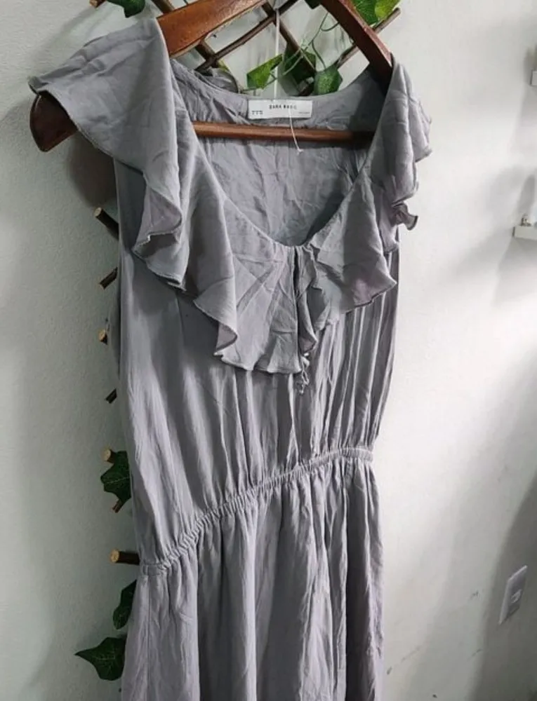 vestido zara basic, tamanho m