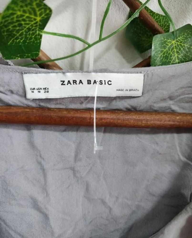 vestido zara basic, tamanho m