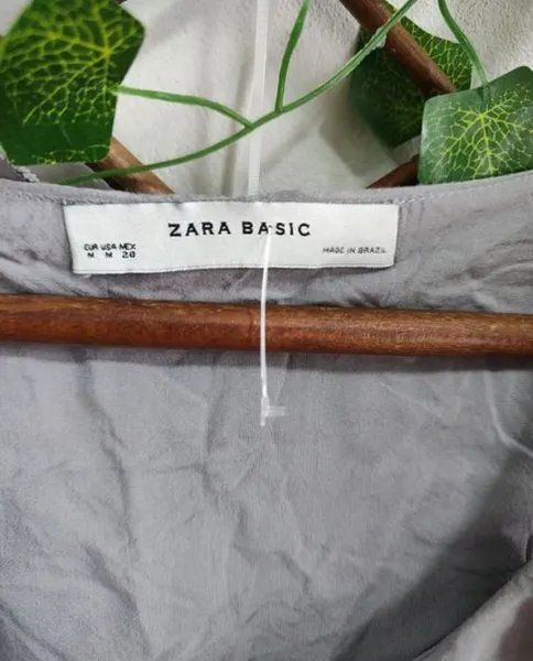 vestido zara basic, tamanho m