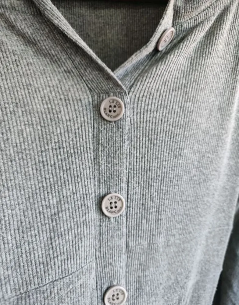 cardigan alongado le lis blanc