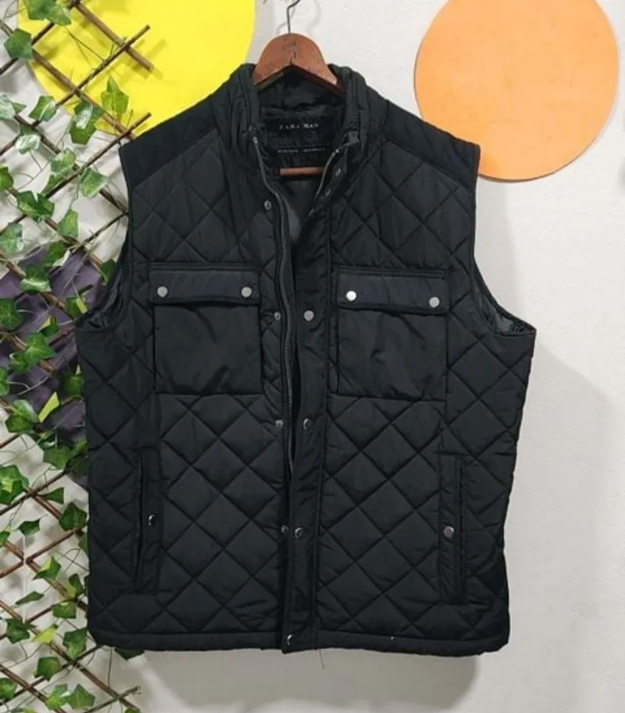 colete puffer zara man, tamanho gg