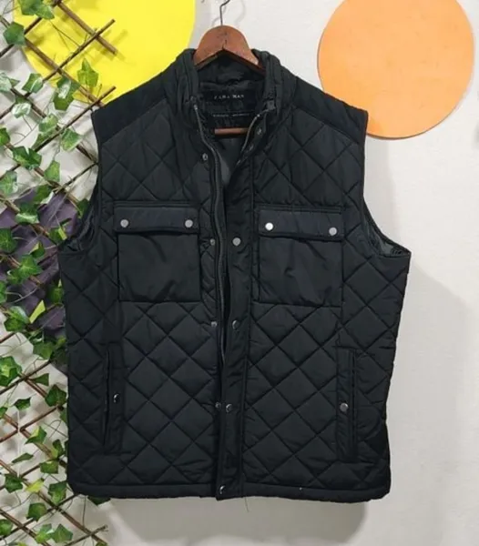 colete puffer zara man, tamanho gg