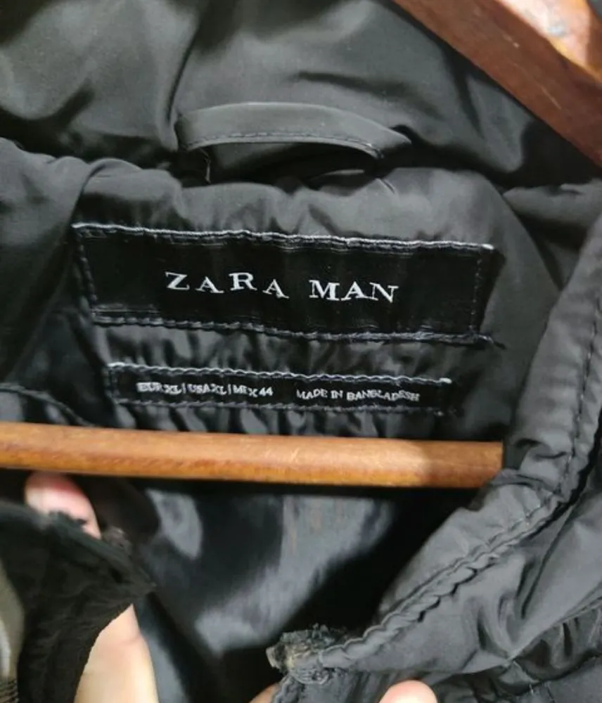 colete puffer zara man, tamanho gg