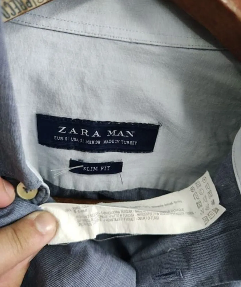 camisa masculina zara man
