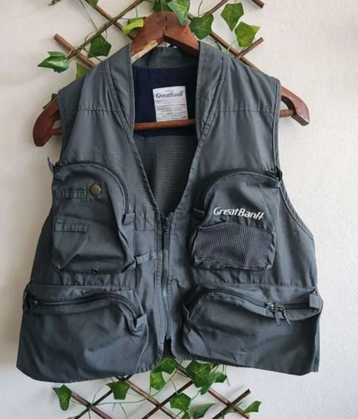 colete utilitário vintage da marca daiwa great banff