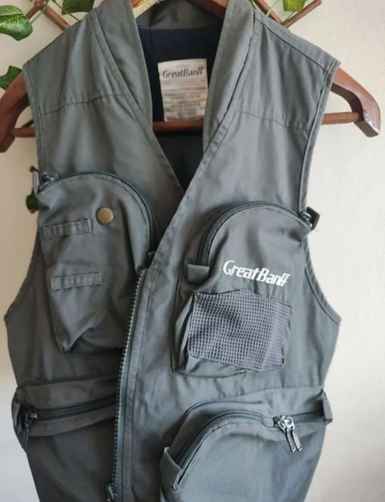 colete utilitário vintage da marca daiwa great banff