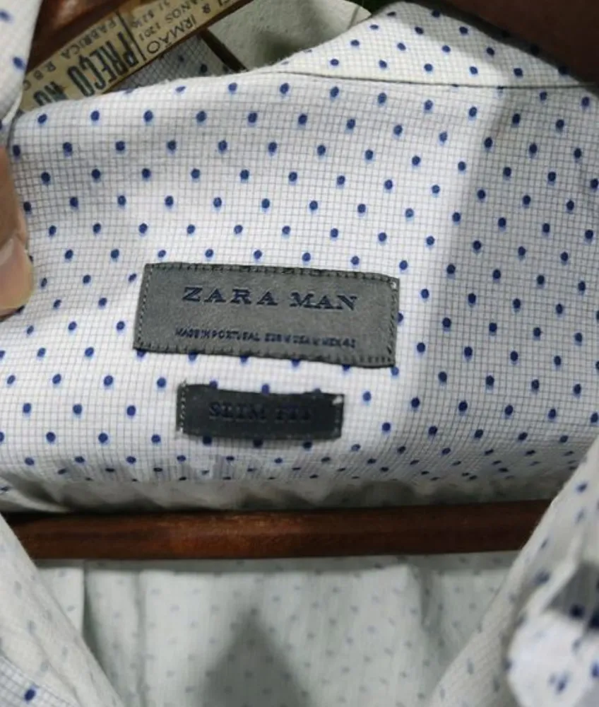 camisa zara man masculina