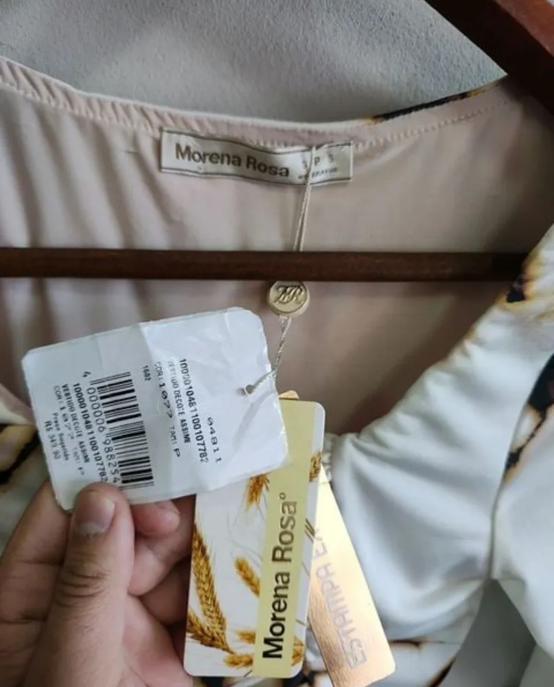 vestido morena rosa, tamanho p