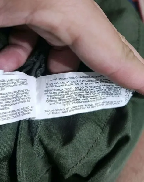 calça primark modelo chino slim stretch