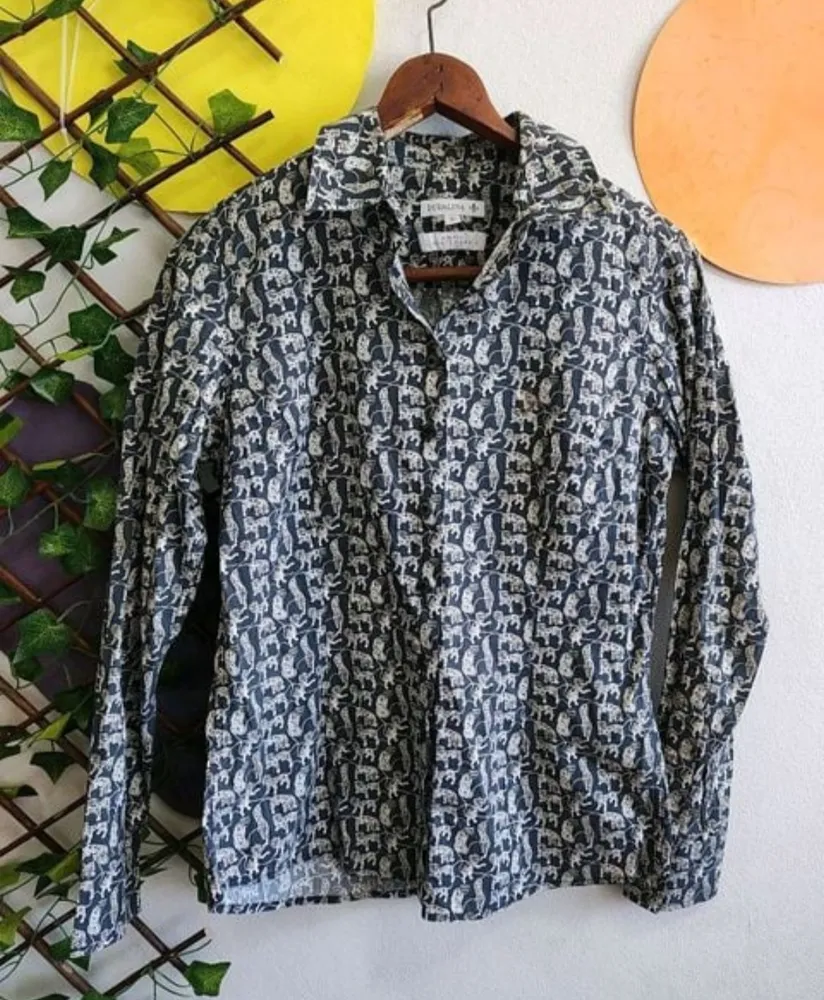 camisa feminina dudalina liberty fabric tamanho 36