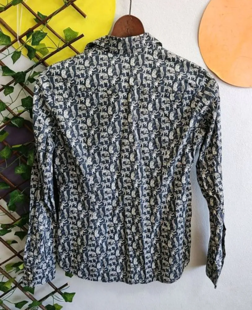 camisa feminina dudalina liberty fabric tamanho 36
