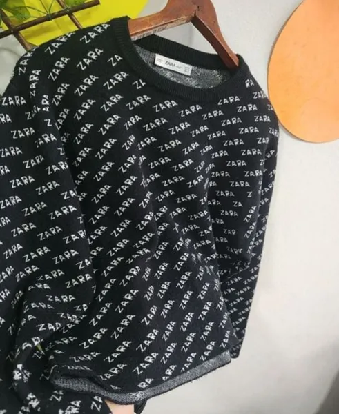 blusa feminina cropped da zara knit, tamanho p