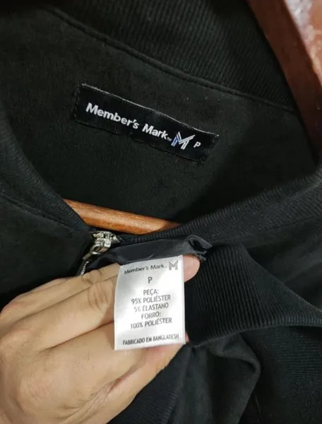 jaqueta masculina members mark, tamanho p