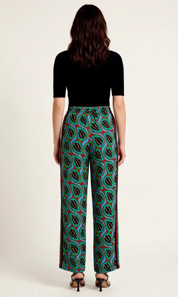 calça farm nova s/ tag. calça urucum azul p