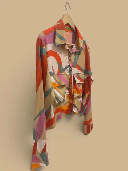 camisa feminina lum estampada p. blusa tb veste m