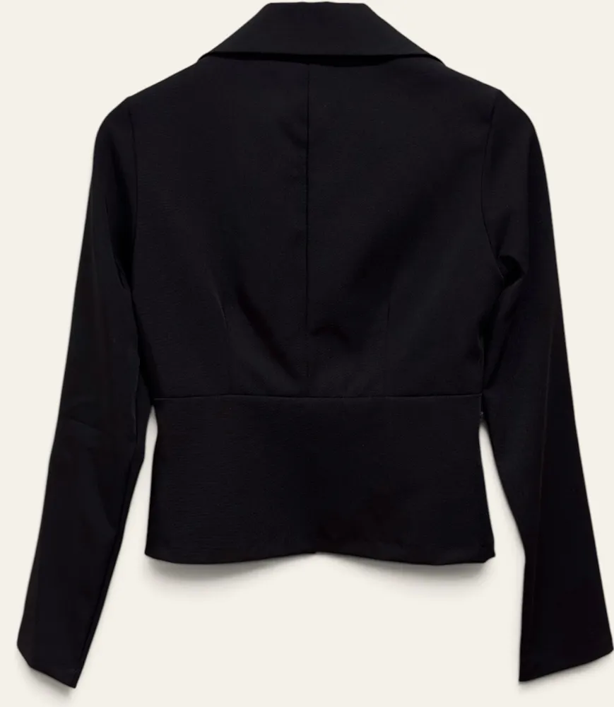 blazer novo c/ tag. Blazer Preto Clássico Elegante P