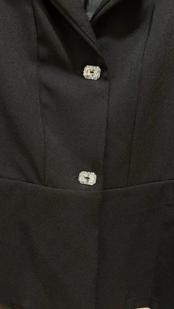 blazer novo c/ tag. Blazer Preto Clássico Elegante P
