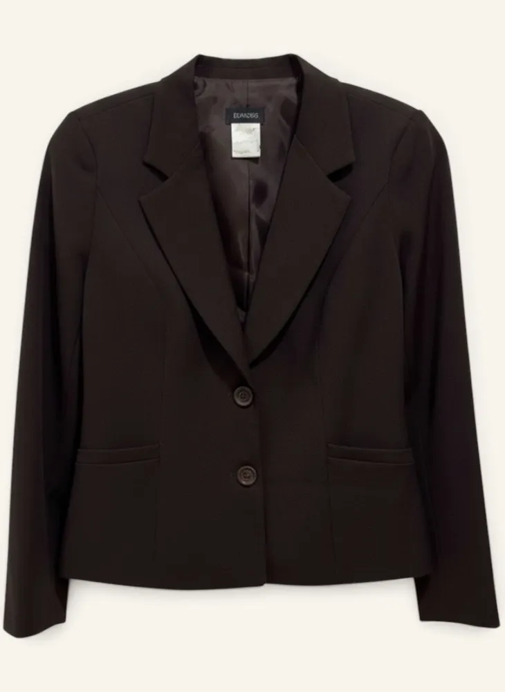 blazer clássico feminino  chocolate 42. marrom