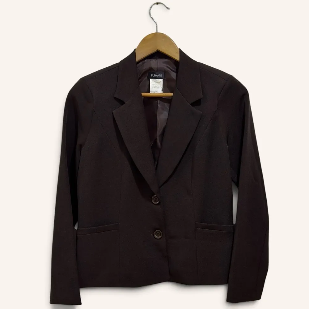 blazer clássico feminino  chocolate 42. marrom