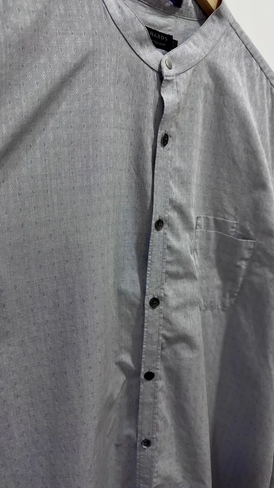 richards camisa masculina cinza azulado xgg