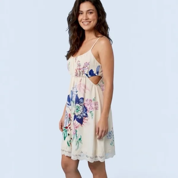vestido farm novo c/ tag. vestido curto floral luma m