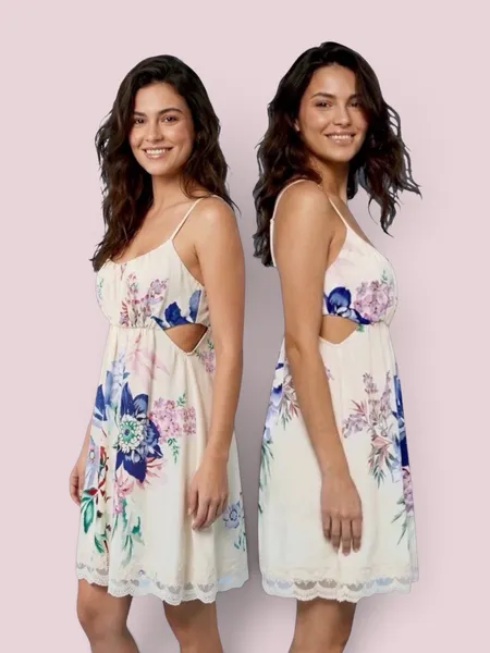 vestido farm novo c/ tag. vestido curto floral luma p