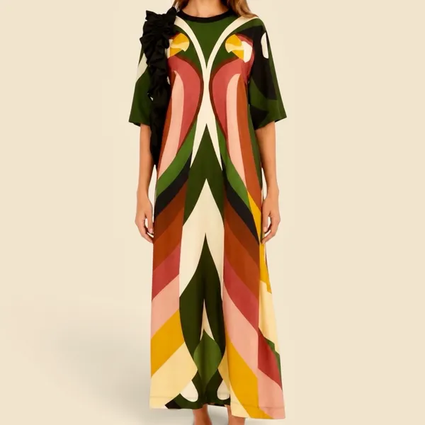vestido farm novo s/ tag. vestido cropped listra arara p