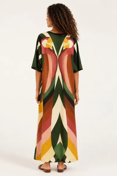 vestido farm novo s/ tag. vestido cropped listra arara p