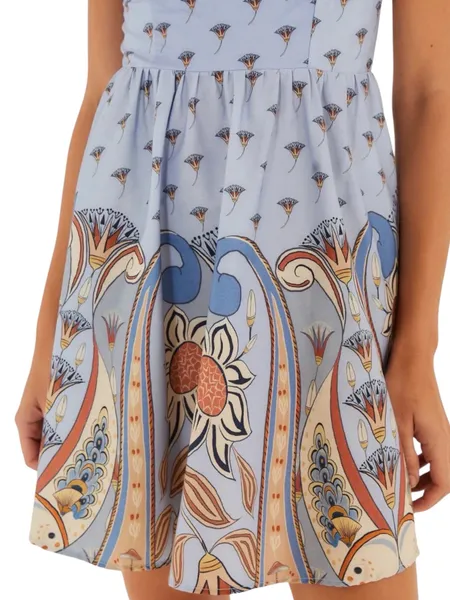 vestido farm novo s/ tag. vestido curto lenço riviera m