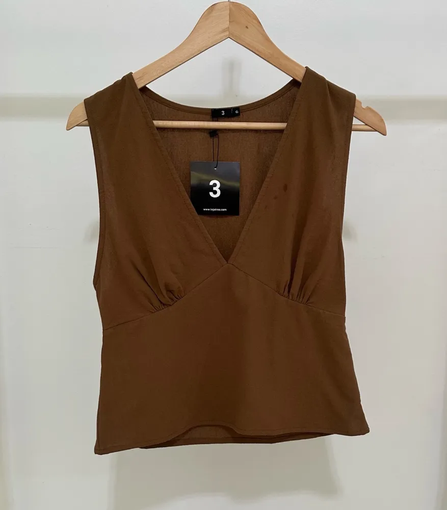 blusa nova c/ tag da Loja 3. blusa feminina sem mangas