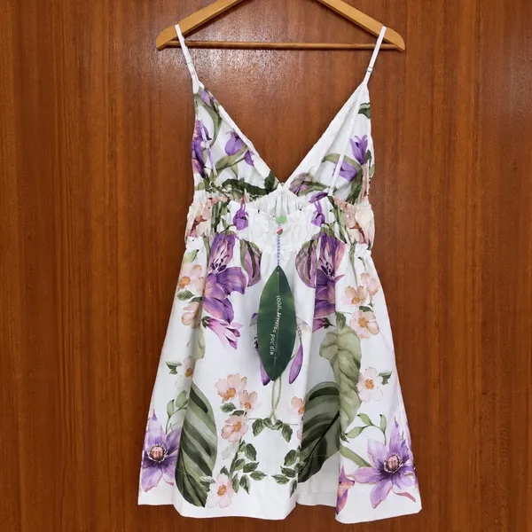 verão 2027. vestido farm novo c/ tag. vestido jardim sereno