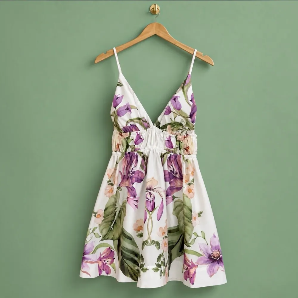 verão 2027. vestido farm novo c/ tag. vestido jardim sereno