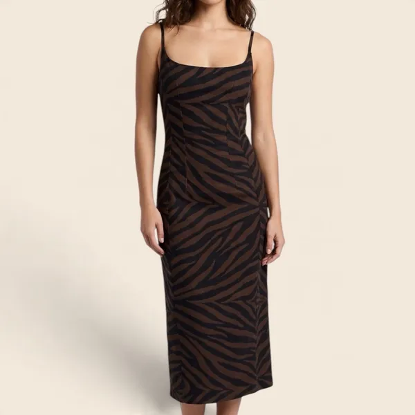 vestido farm novo c/ tag. vestido midi justo Namíbia preto