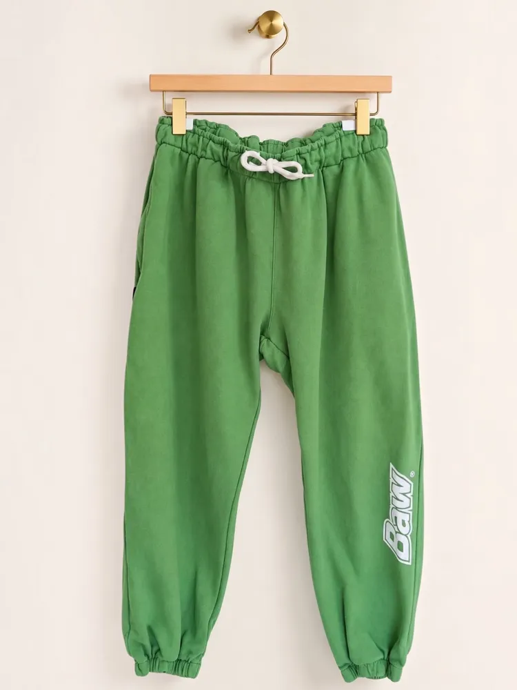 calça baw moleton verde. baw clothing m